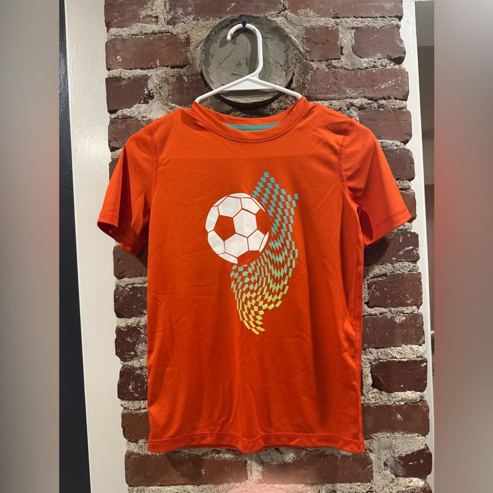 Cat & Jack Orange Soccer Graphic Tee
